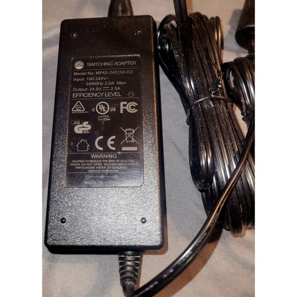 Switching Power Supply MP65-240250-E2 AC Adapter Charger 24V 2.5a Amps - Picture 2 of 2